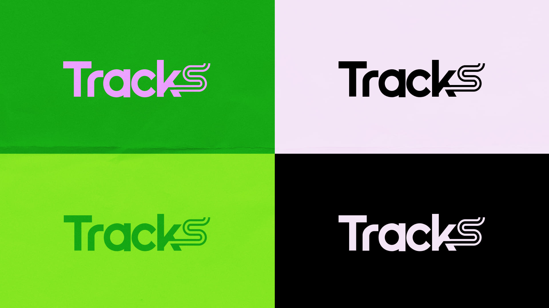 Versions of the primary logo in four different colors combinations.